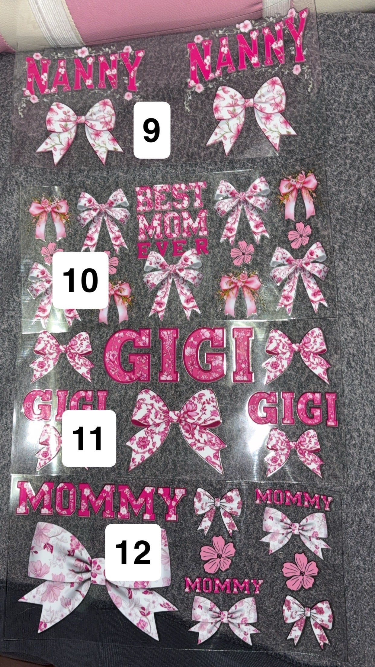 Mom/nana/grandma/gigi/mini