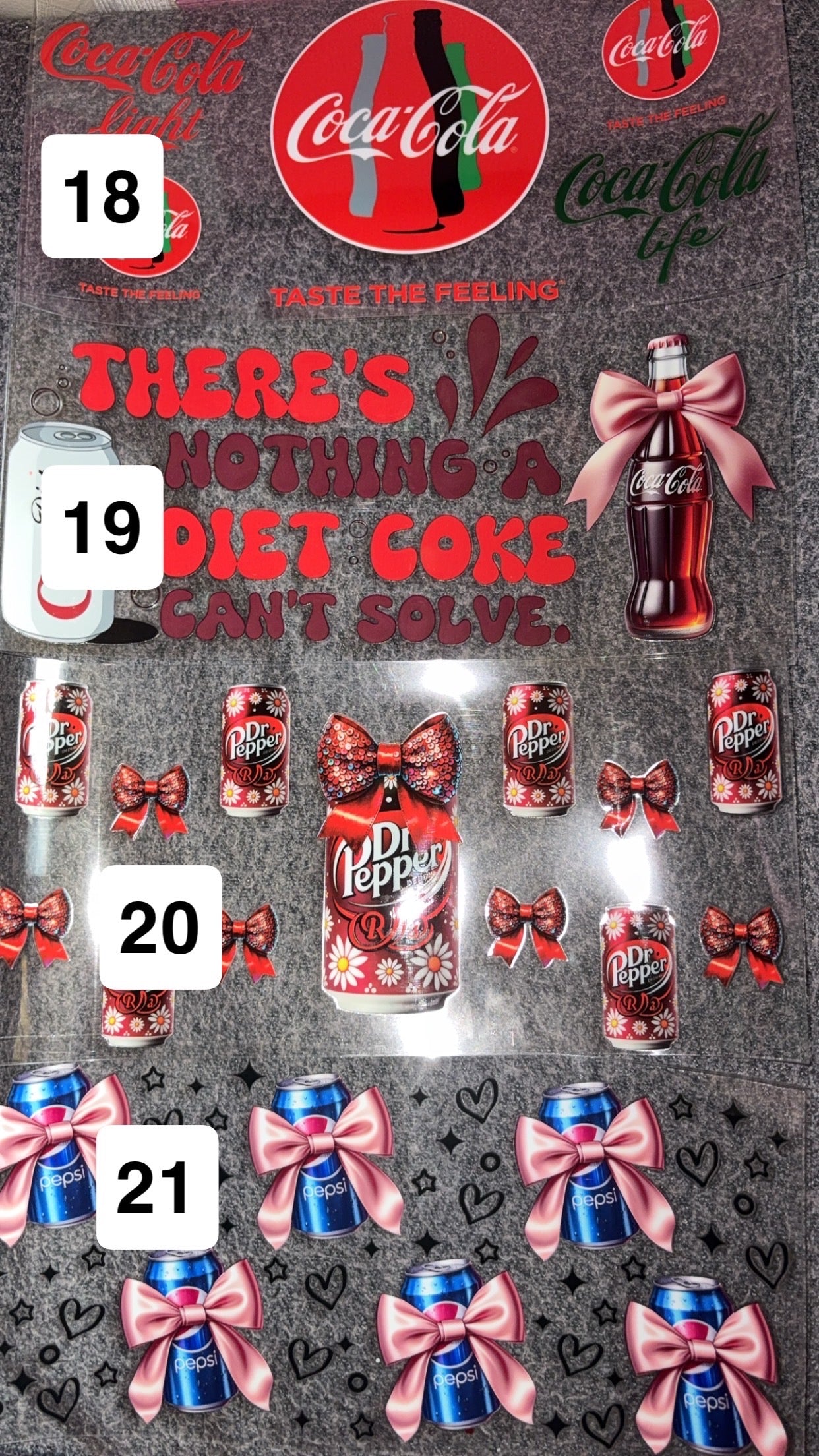 Soda wraps/beer